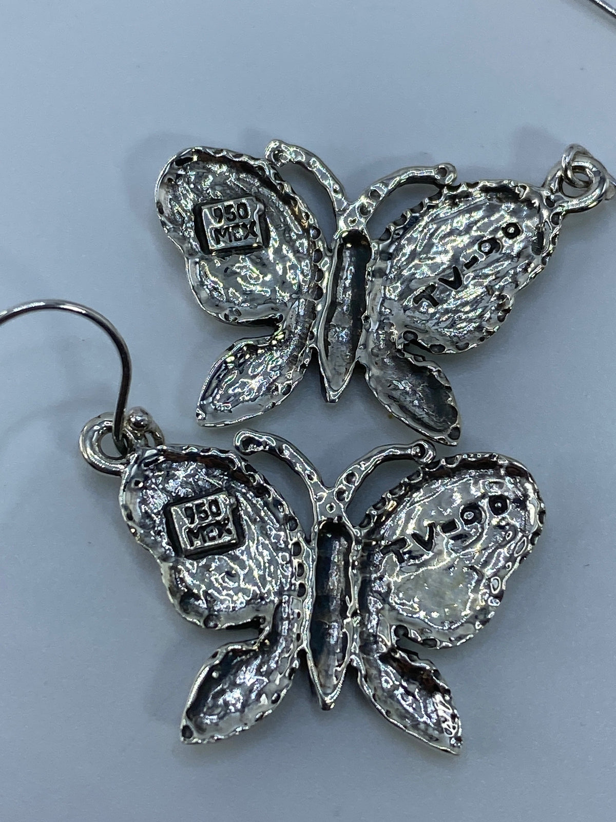 Aretes de Plata Floral con Ópalo de Fuego — Taxco 950 — foto 5