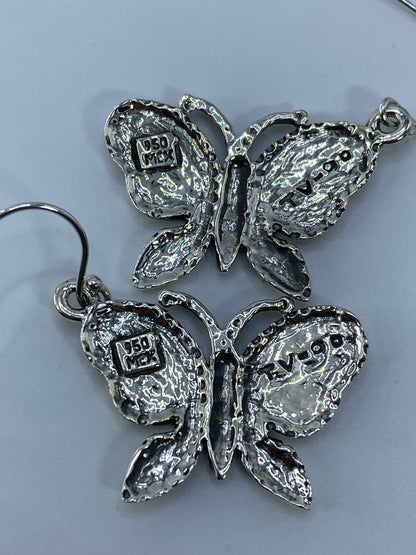 Aretes de Plata Floral con Ópalo de Fuego — Taxco 950 — foto 5