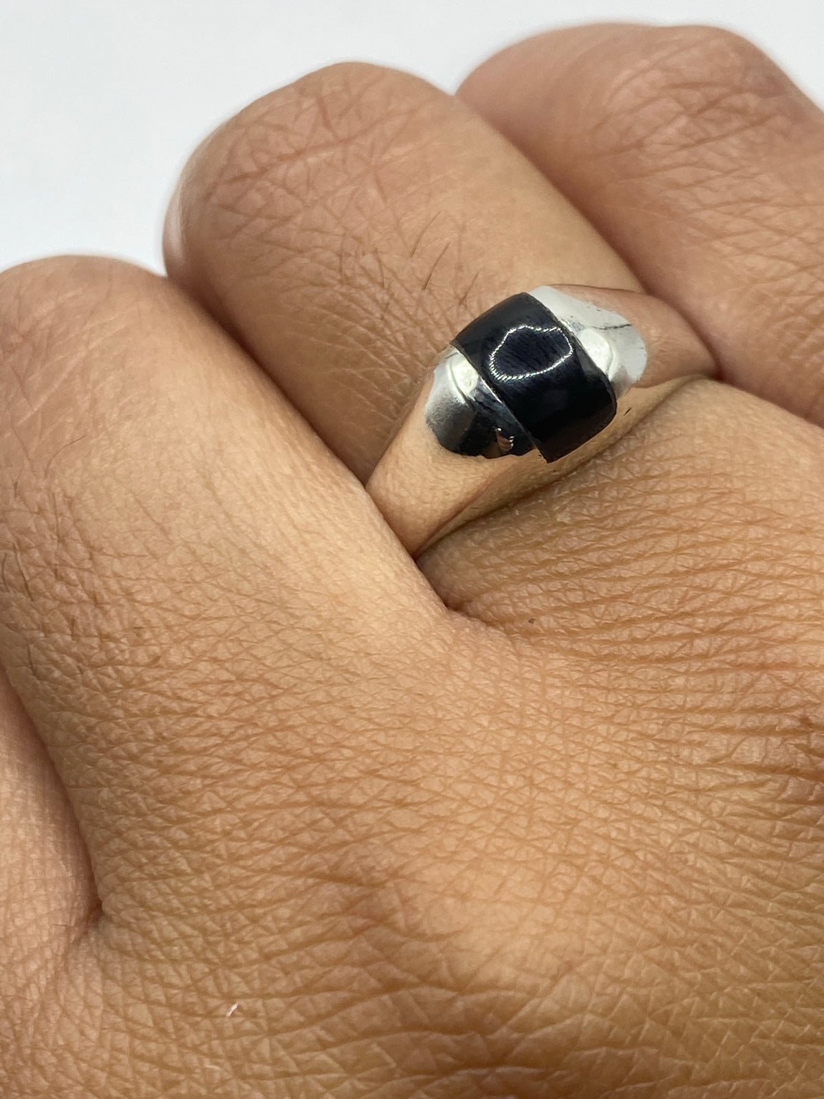 Anillo de Plata 925 con Onix Negro — Taxco — foto 6