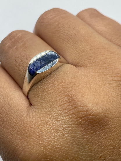 Anillo de Plata con Lapislázuli Azul — Taxco 925 — foto 6