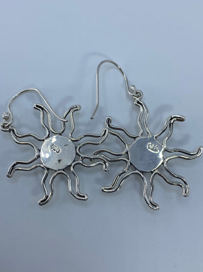 Aretes de Plata con Ópalo de Fuego — Taxco 950 — foto 5