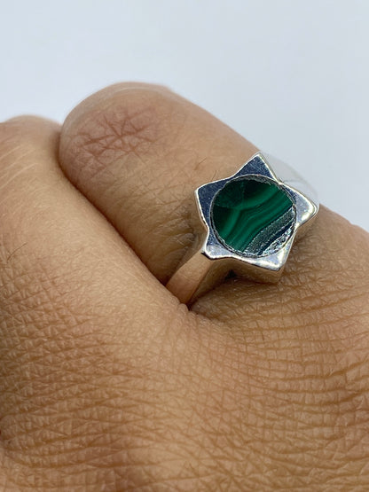 Anillo de Plata Estrella con Malaquita Verde — Taxco 925 — foto 6