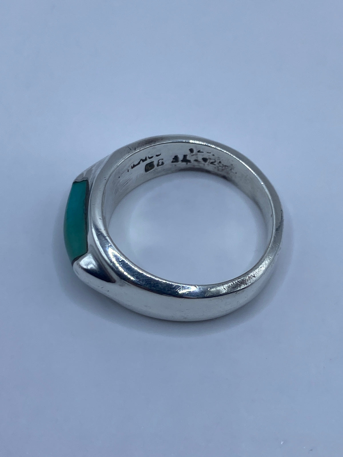 Anillo de Plata con Turquesa Azul Cielo — Taxco 925 — foto 5