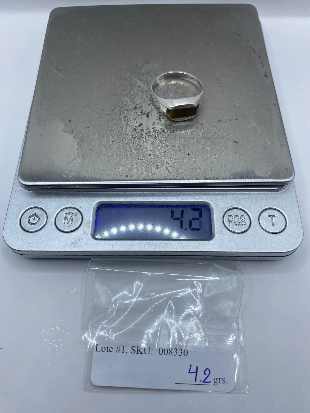 Anillo de Plata Ojo de Tigre — Taxco 925 — foto 7