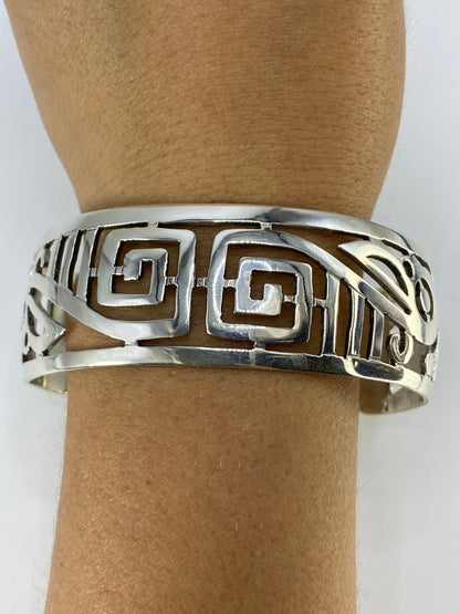 Brazalete de Plata Calado — Taxco 925 — foto 6