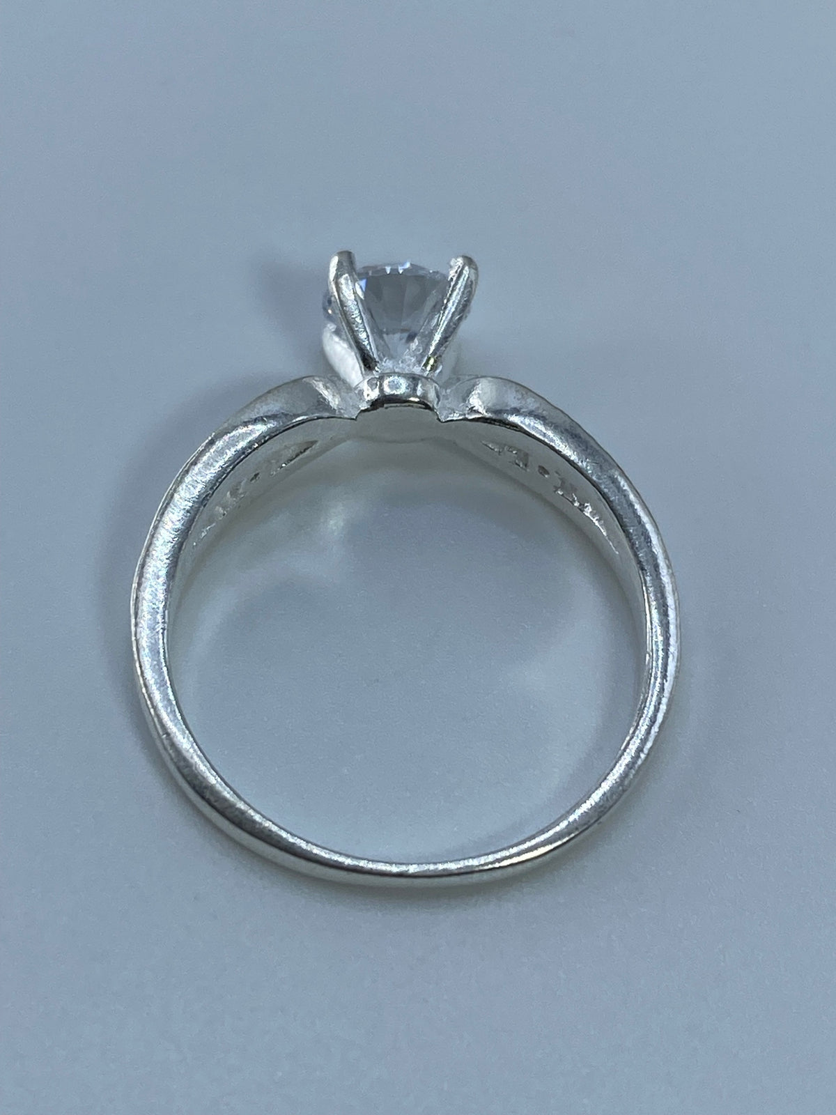 Anillo Solitario Circonia Cristalina de Plata — Taxco 925 — foto 5