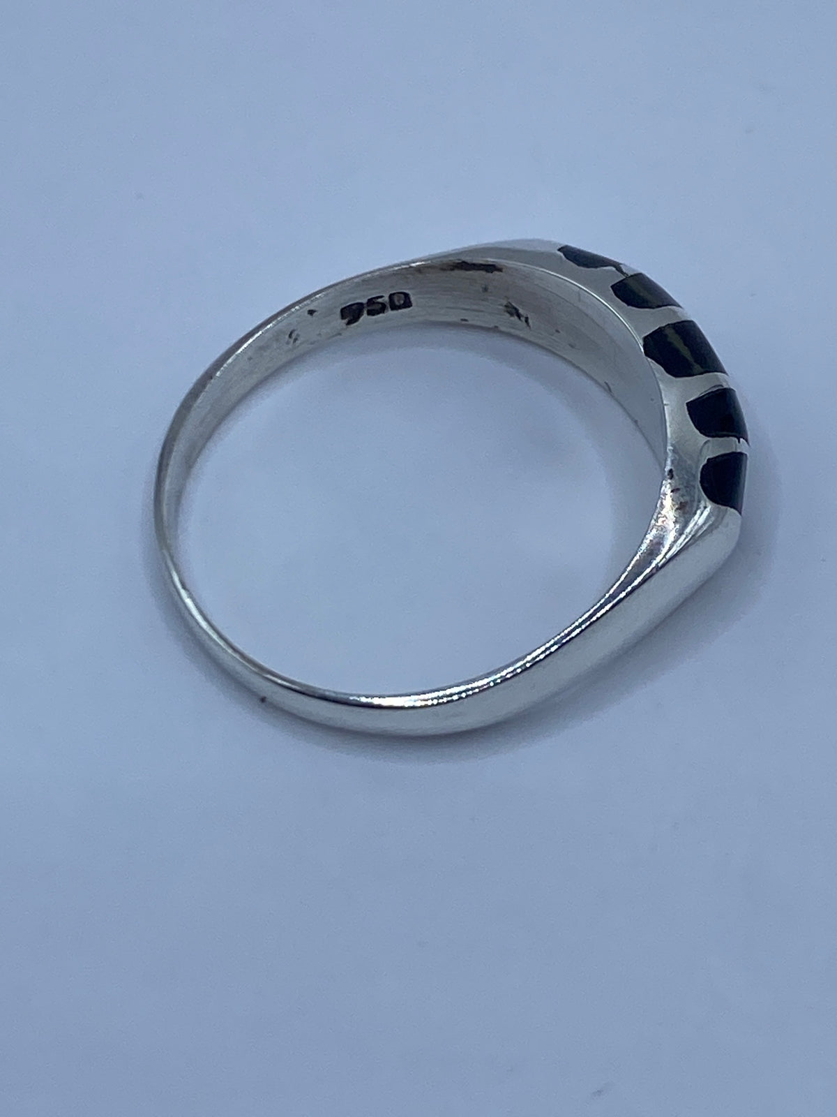 Anillo de Plata Ónix Negro — Diseño Minimalista Taxco 950 — foto 5