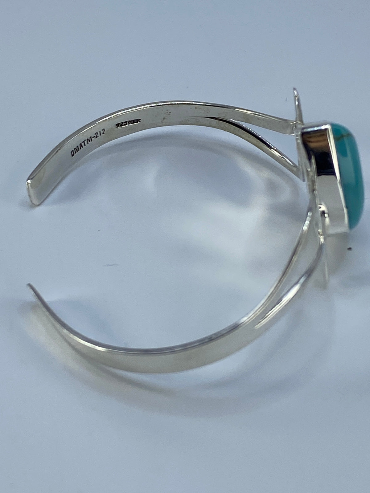 Brazalete de Plata con Turquesa Azul — Taxco 925 — foto 5