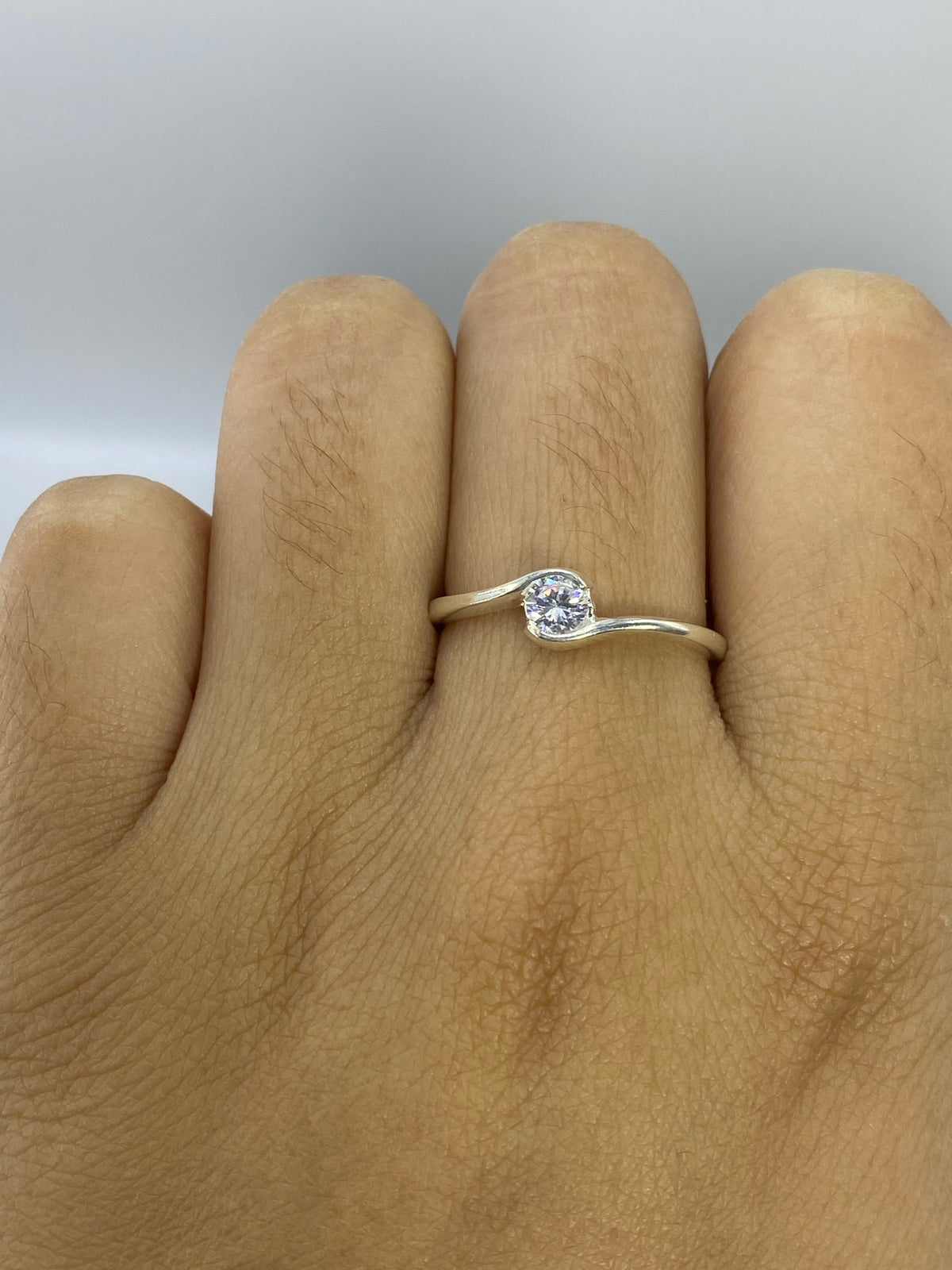 Anillo de Plata Solitario con Circonia — Taxco 925 — foto 6
