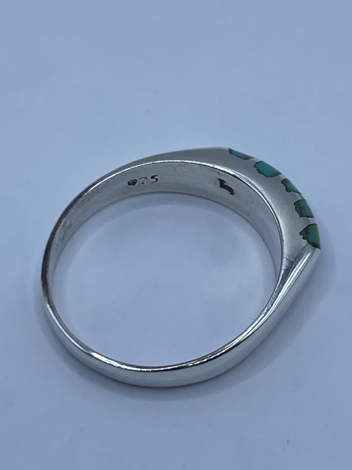 Anillo de Plata Turquesa Azul Cielo — Taxco 925 — foto 5