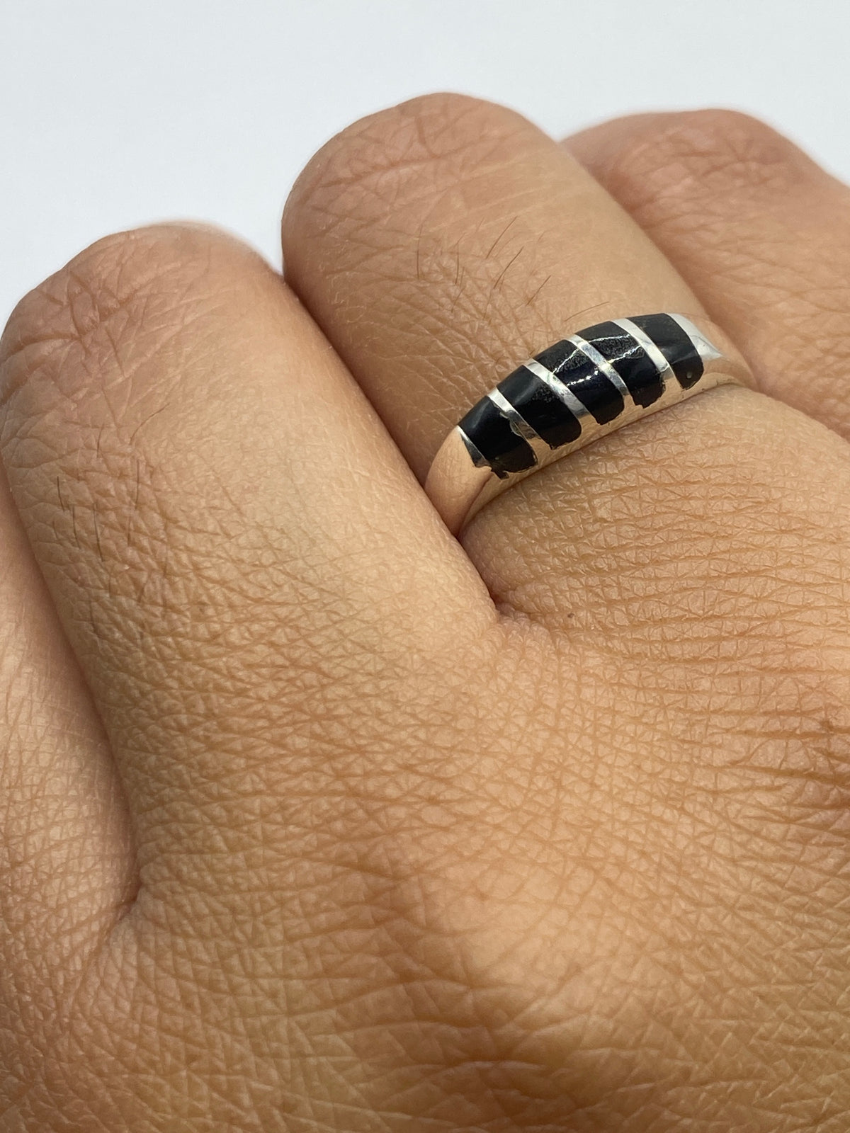 Anillo de Plata Ónix Negro Minimalista — Taxco 925 — foto 6