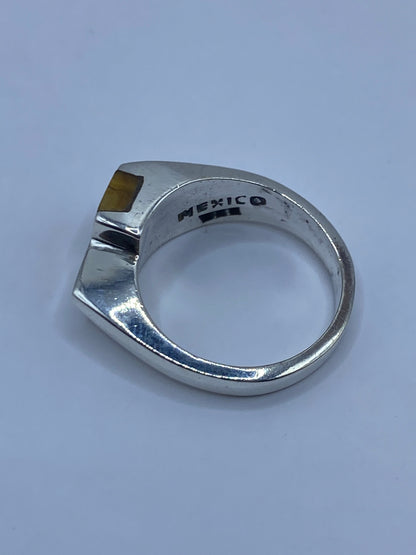 Anillo de Plata Ojo de Tigre Café — Taxco 925 — foto 5