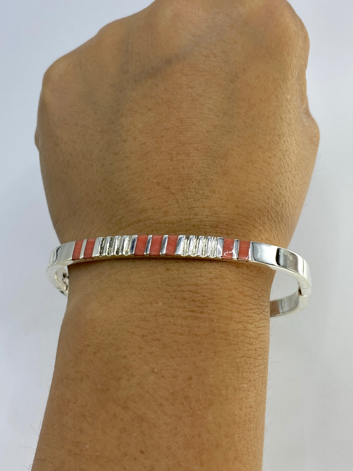 Brazalete Plata Coral de Taxco — Puño Rígido 950 — foto 6