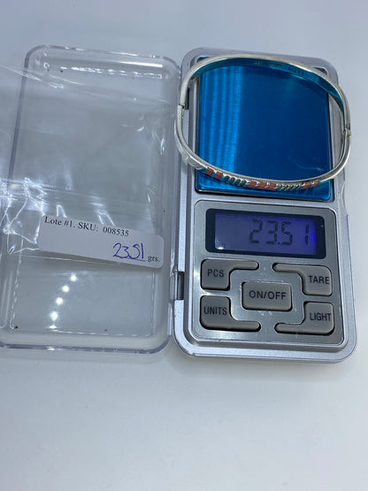 Brazalete Plata Coral de Taxco — Puño Rígido 950 — foto 7