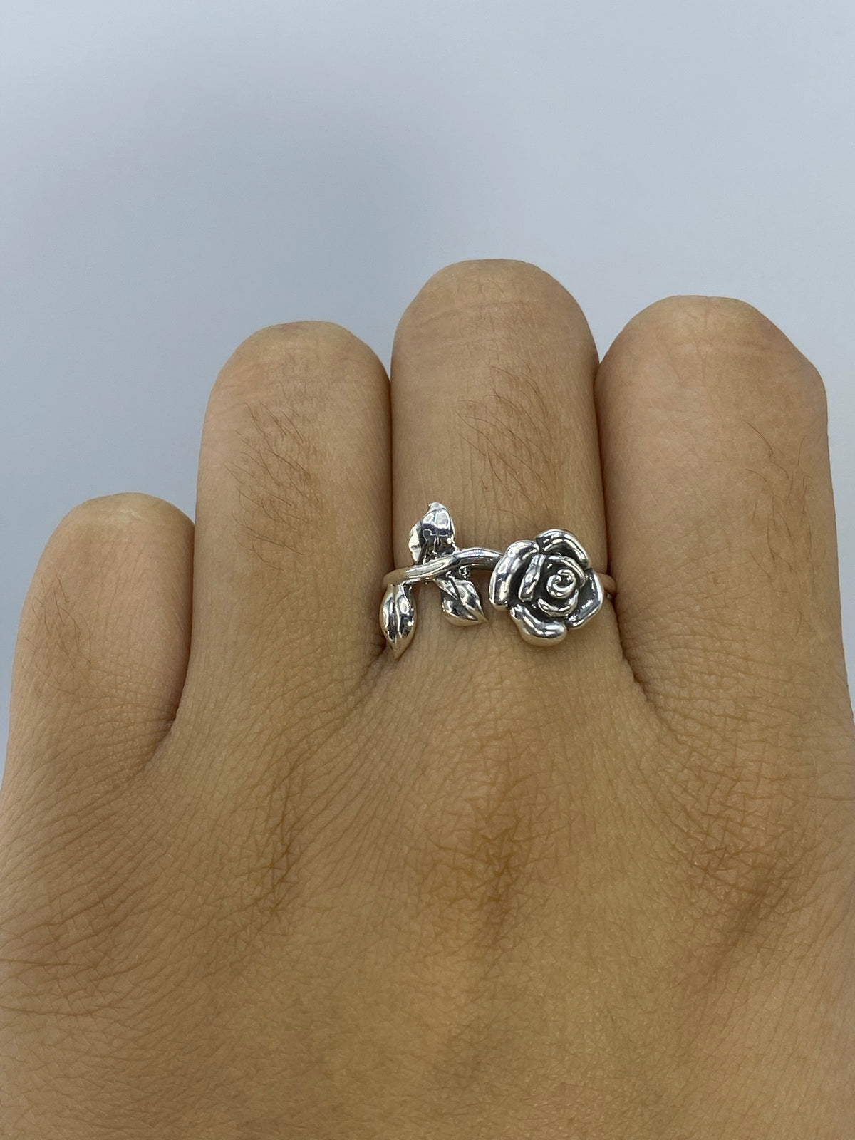 Anillo de Plata Repujado Floral — Taxco 925 — foto 6