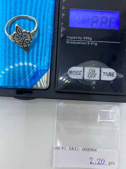 Anillo de Plata Nudo de Bruja Repujado — Taxco 925 — foto 7