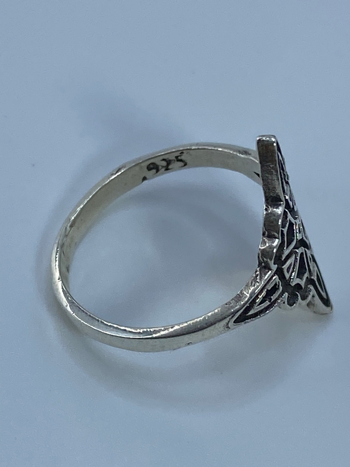 Anillo Nudo de Bruja Repujado Plata 925 — Taxco — foto 5