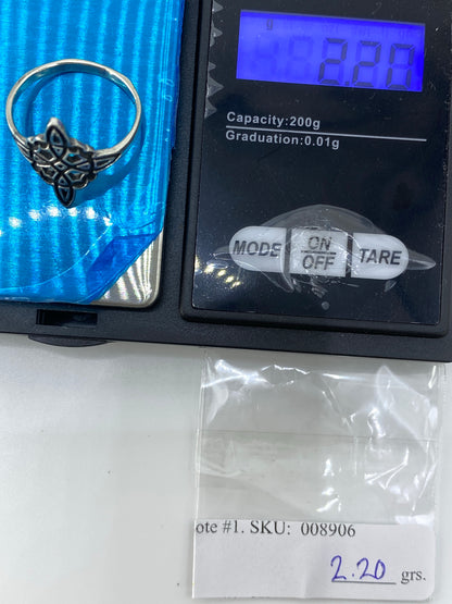 Anillo Nudo de Bruja Repujado Plata 925 — Taxco — foto 7