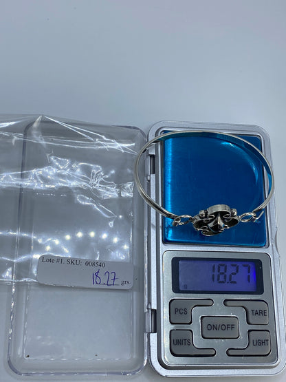 Brazalete de Plata con Ónix Negro — Taxco 925 — foto 7