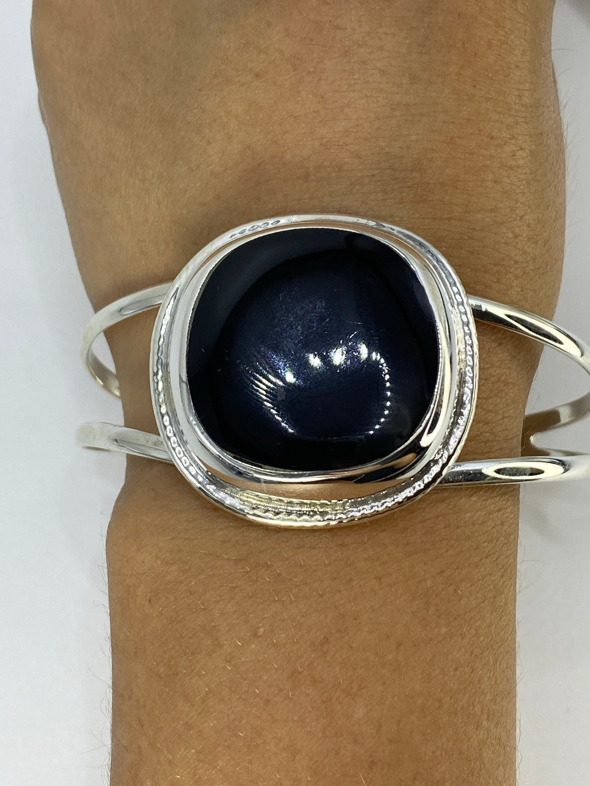 Brazalete Plata con Ónix Negro — Taxco 925 — foto 6