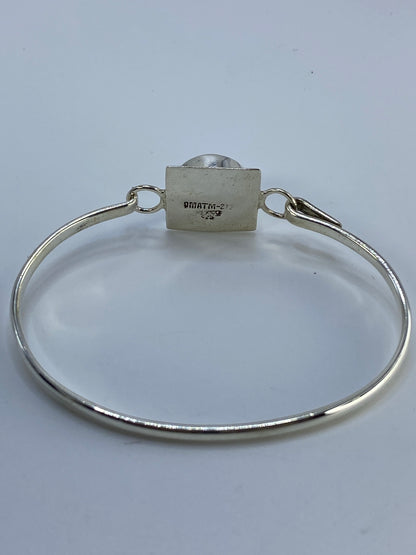 Brazalete de Plata Turquesa Verde Taxco 925 — foto 5