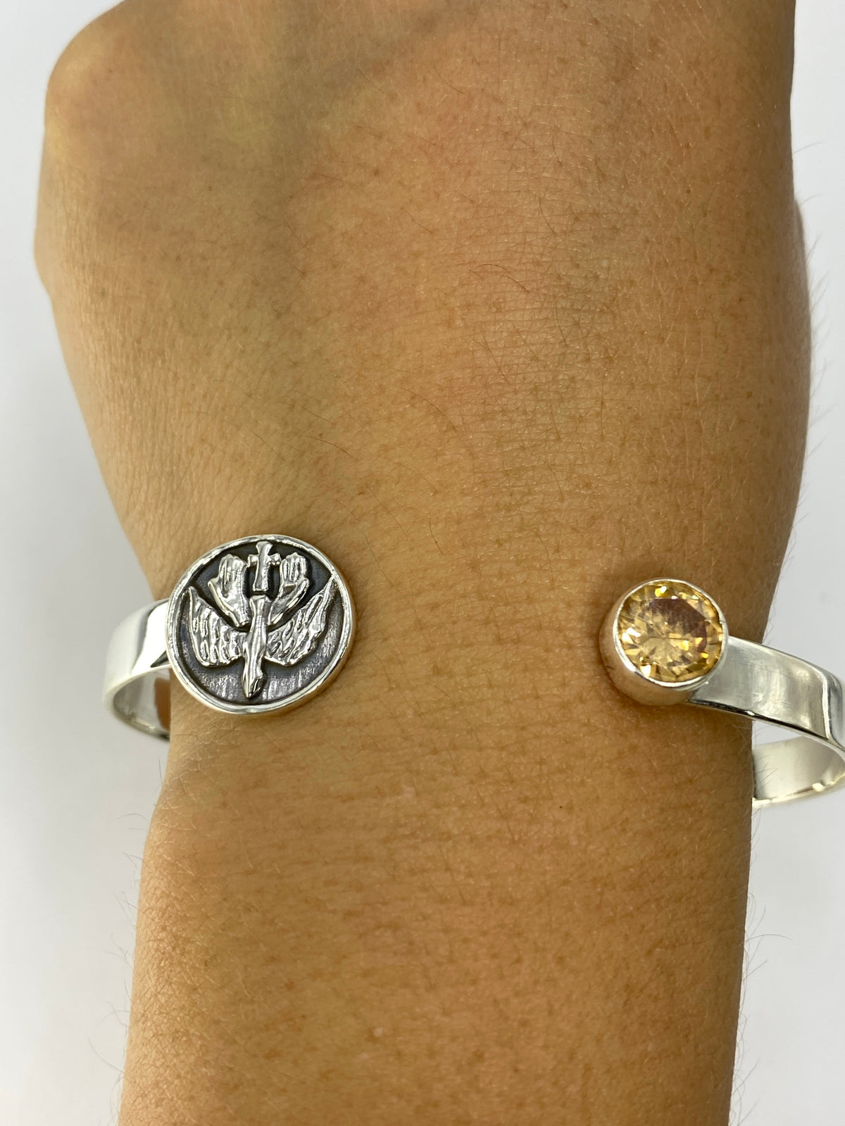 Brazalete de Plata con Circonia Café — Taxco 925 — foto 6