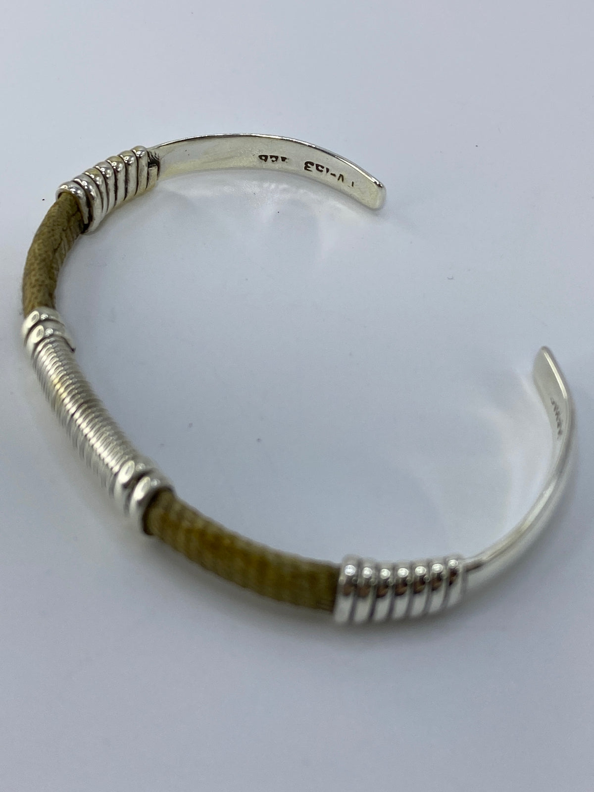 Brazalete de Plata 950 Cartoneado Piel de Víbora — Taxco — foto 5