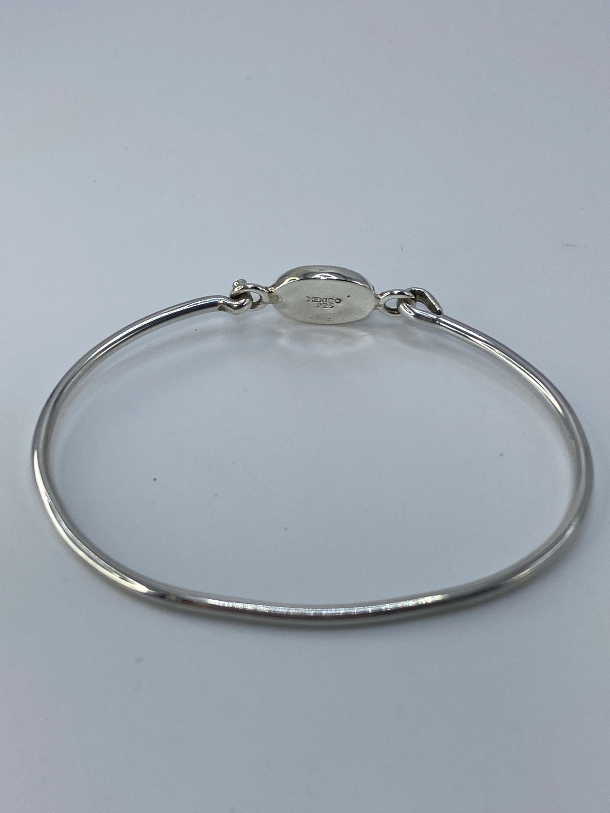 Brazalete de Plata 925 con Piedra Verde Olivo — Taxco — foto 5