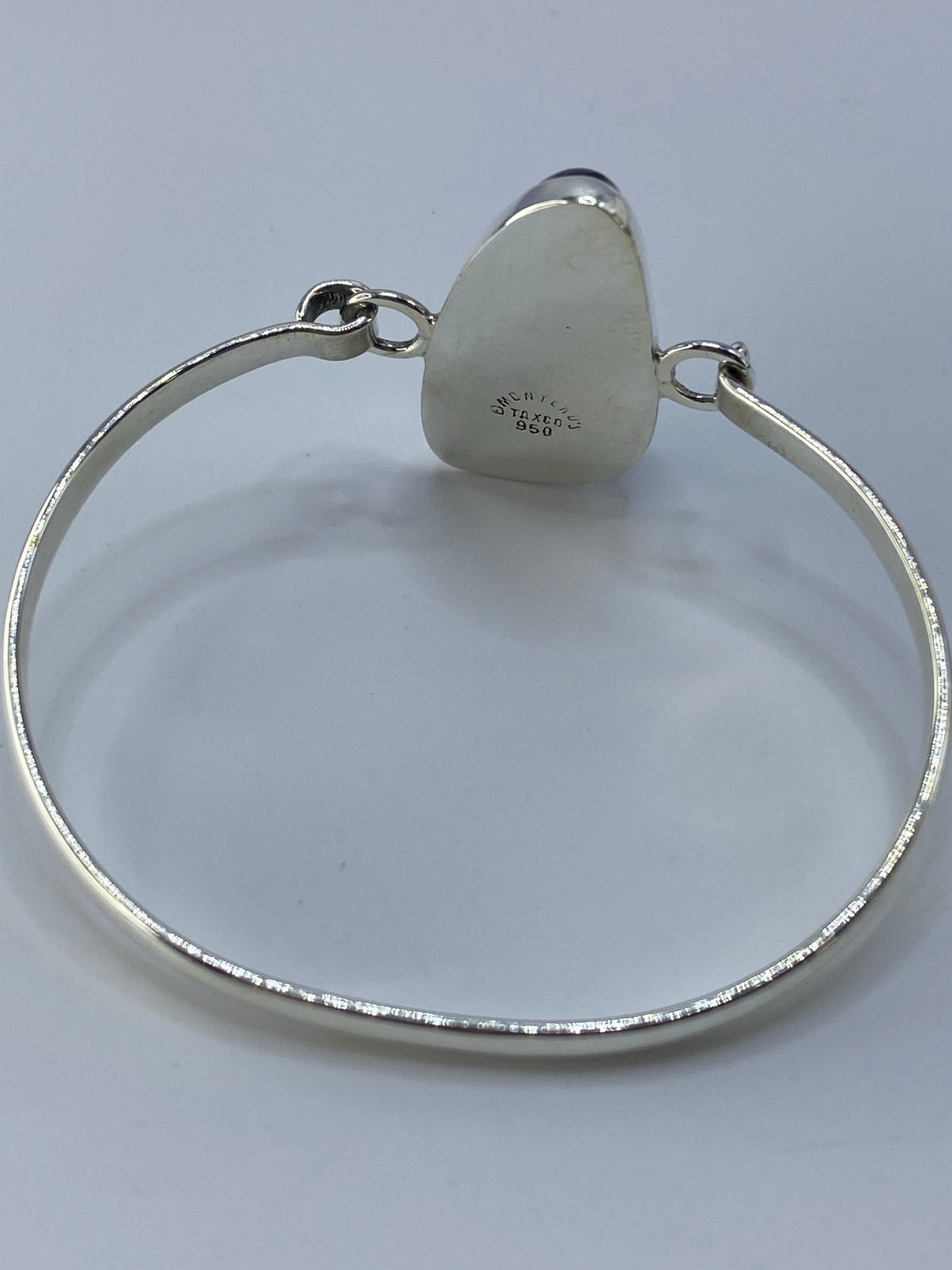 Brazalete de Plata 950 con Ónix Negro — Taxco — foto 5