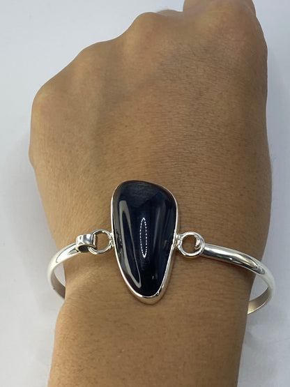 Brazalete de Plata 950 con Ónix Negro — Taxco — foto 6
