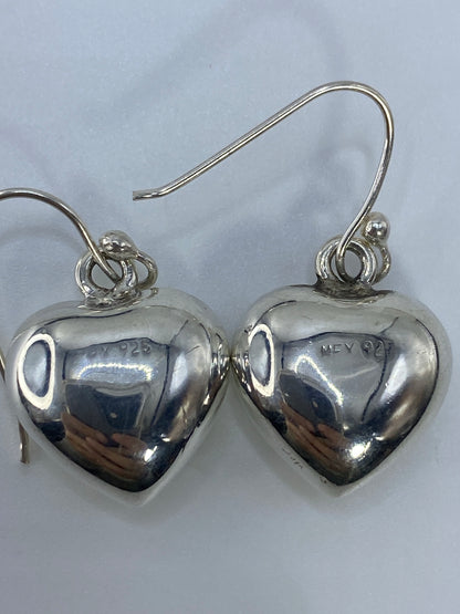 Aretes de Corazón Puffy de Plata 925 — Taxco — foto 5