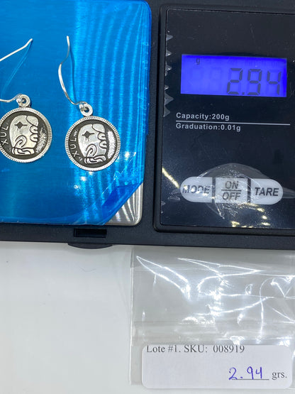 Aretes de Plata Repujados Xul — Taxco 925 — foto 6