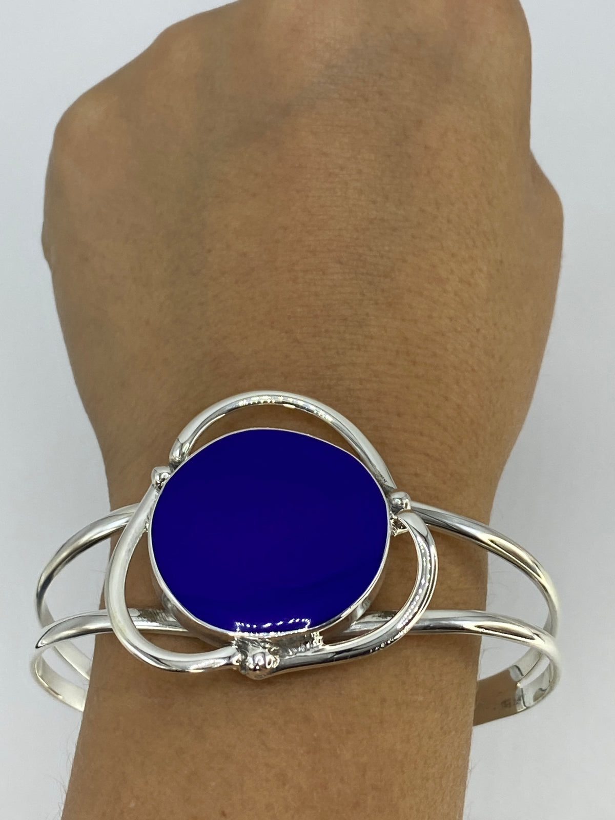 Brazalete Plata 925 con Lapislázuli — Taxco Abierto — foto 6