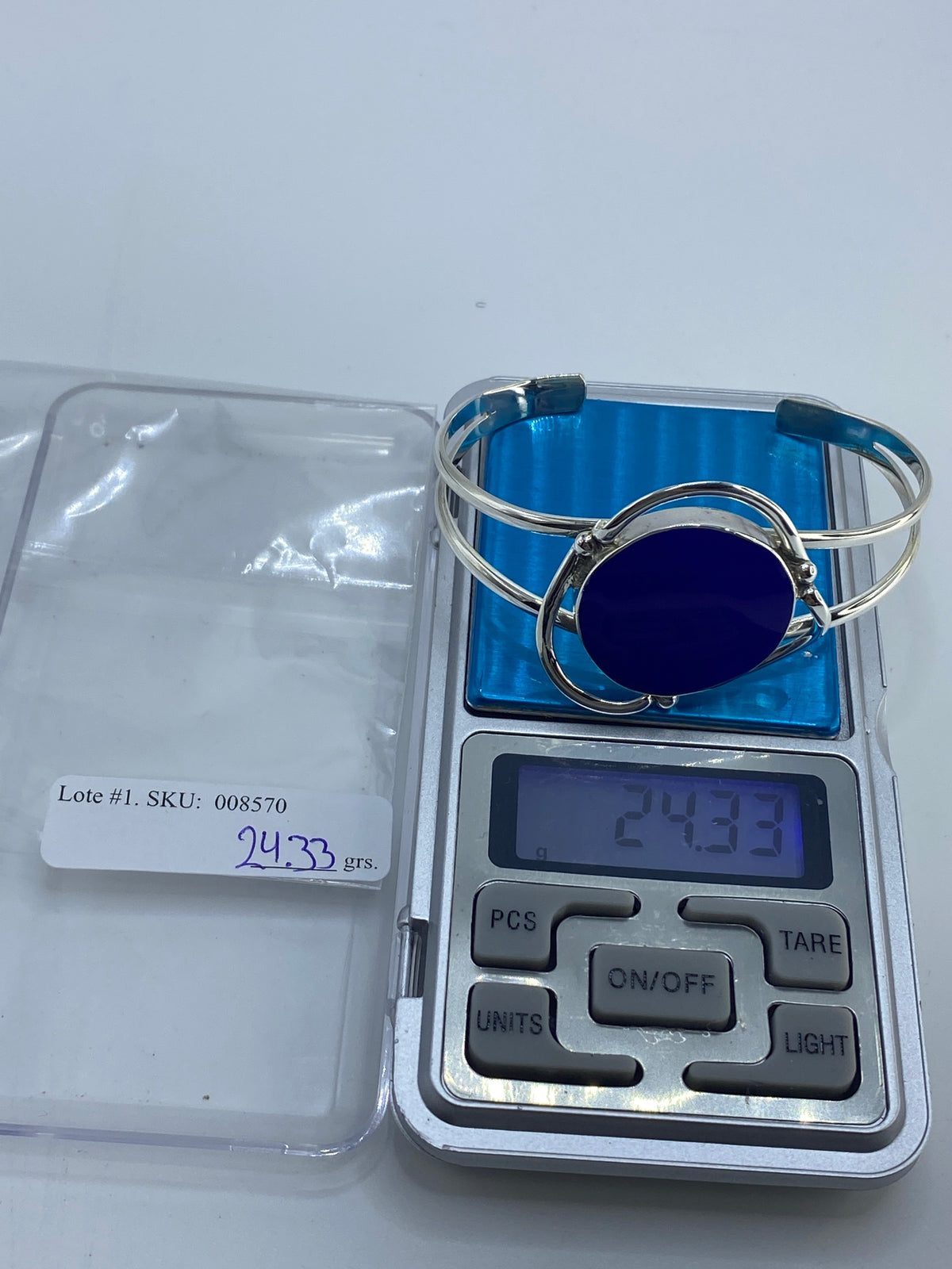 Brazalete Plata 925 con Lapislázuli — Taxco Abierto — foto 7