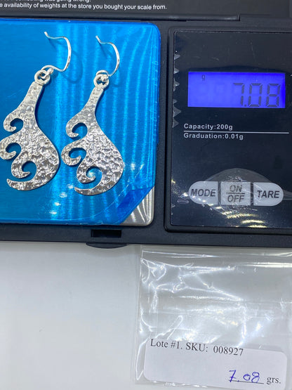 Aretes de Plata Calado con Espirales — Taxco 925 — foto 6