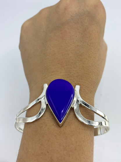 Brazalete Plata 925 con Lapislázuli Azul — Taxco — foto 6