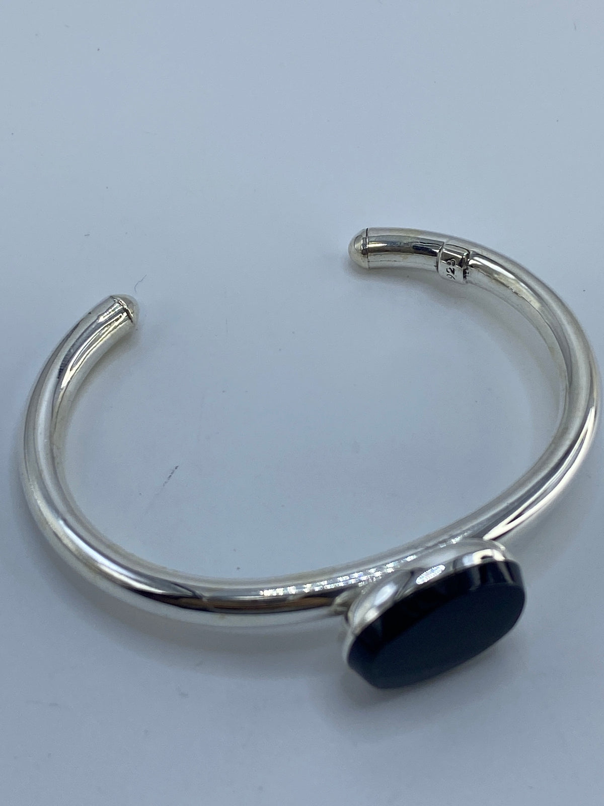 Brazalete de Plata con Ónix Negro — Taxco 925 — foto 5