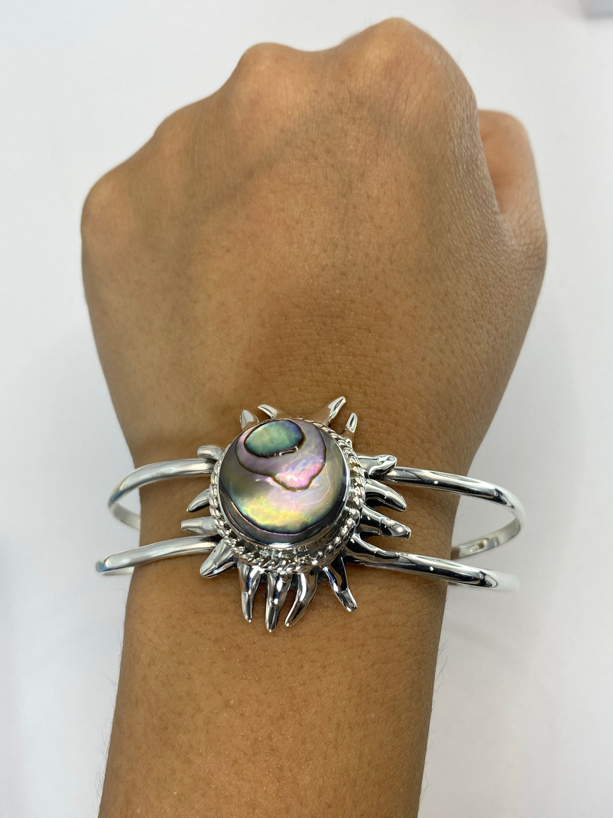 Brazalete Plata Concha de Abulón — Taxco 925 — foto 6