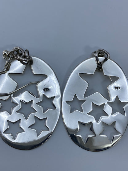 Aretes de Plata Calado con Estrellas — Taxco 925 — foto 5