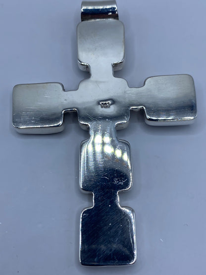 Cruz de Plata con Concha de Abulón — Taxco 925 — foto 5