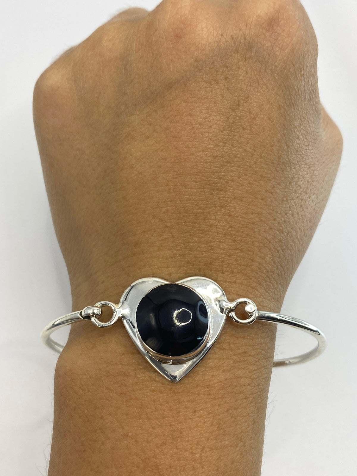 Brazalete Plata Onix Negro — Escova de Taxco .925 — foto 6