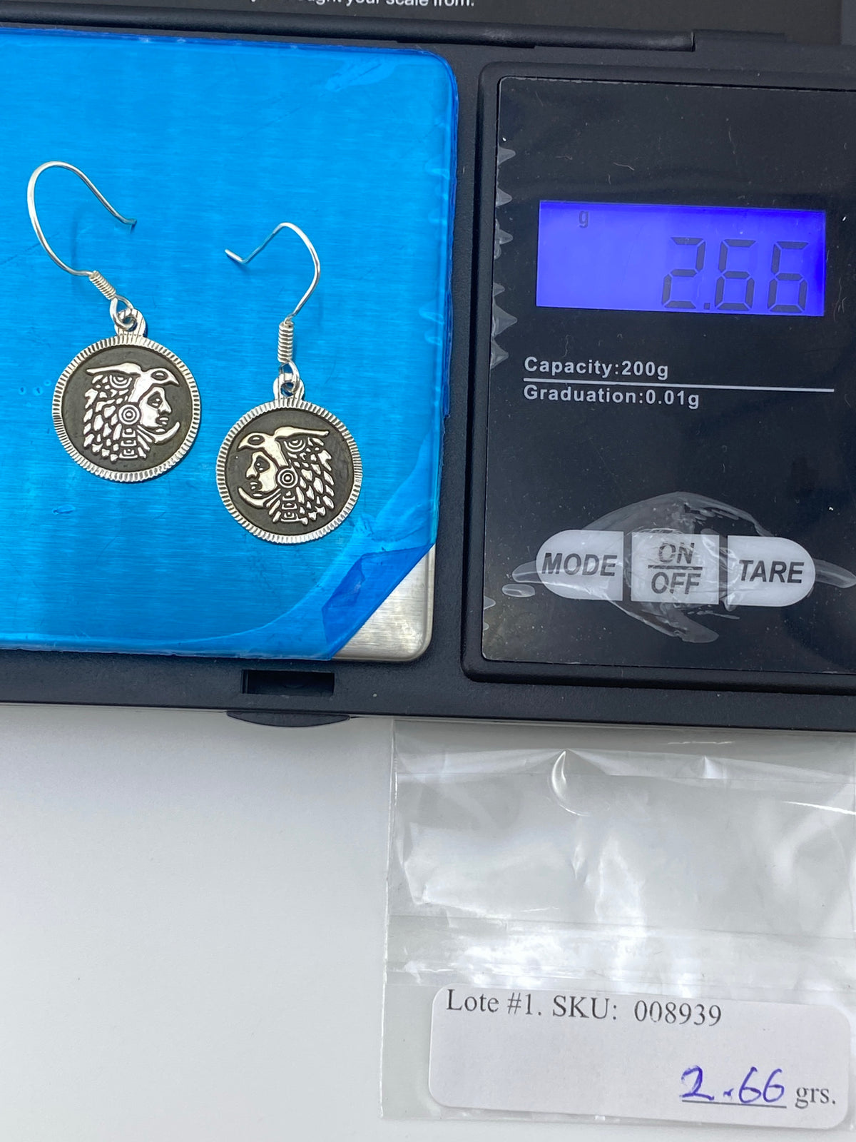 Aretes de Plata Repujados — Rostro Prehispánico Taxco 925 — foto 6