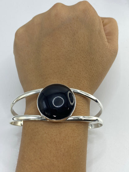 Brazalete de Plata 950 con Ónix Negro — Taxco — foto 6