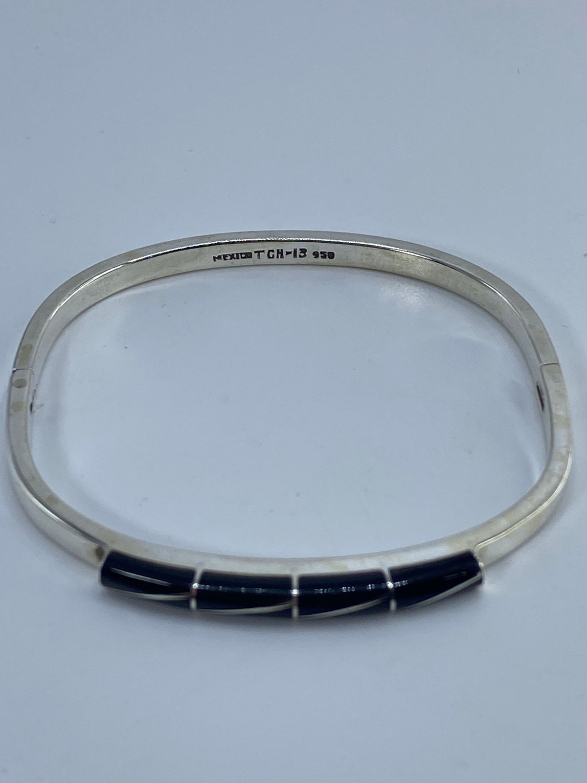 Brazalete de Plata 950 con Ónix — Taxco — foto 5