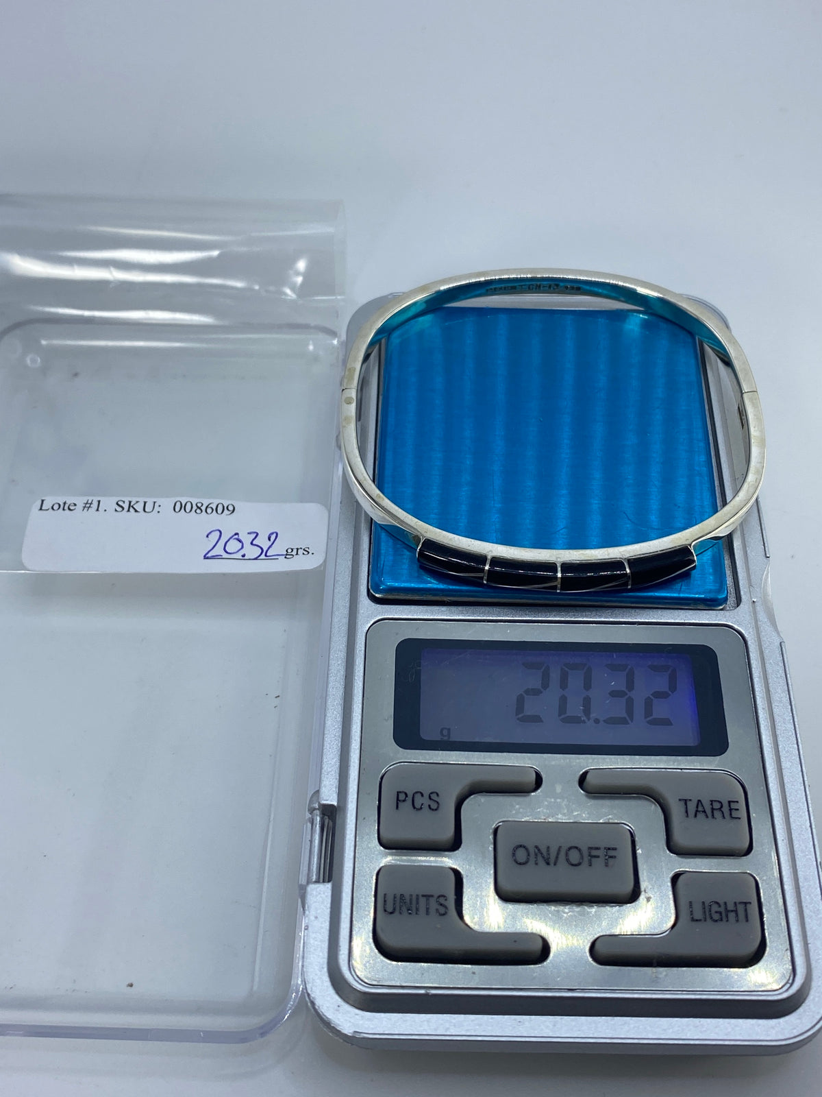 Brazalete de Plata 950 con Ónix — Taxco — foto 7