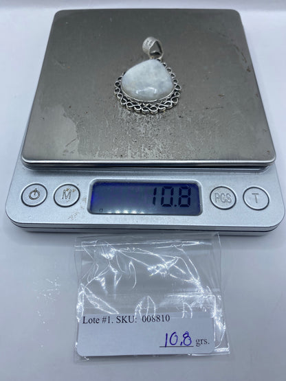 Dije de Plata 925 con Cuarzo Cristalino — Taxco Engastado — foto 6