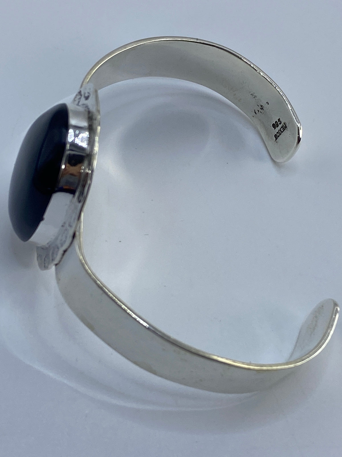 Brazalete Plata Onix Negro Engastado — Taxco 925 — foto 5