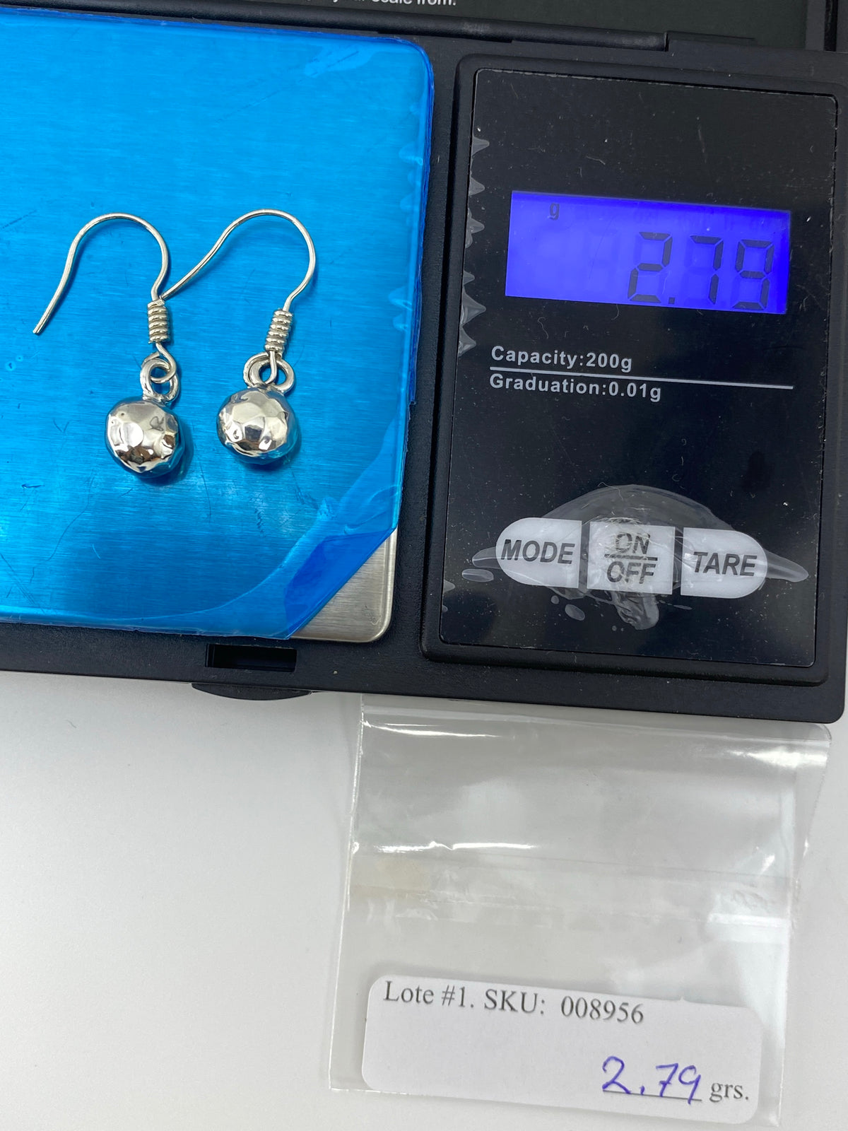 Aretes de Plata Cartoneado Esfera Pulida — Taxco 925 — foto 6
