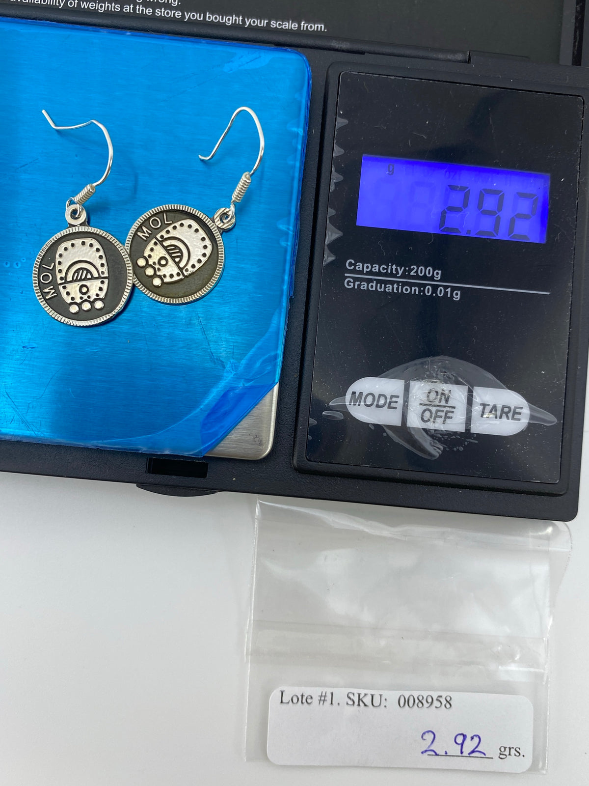 Aretes de Plata Repujado Prehispánico — Taxco 950 — foto 6