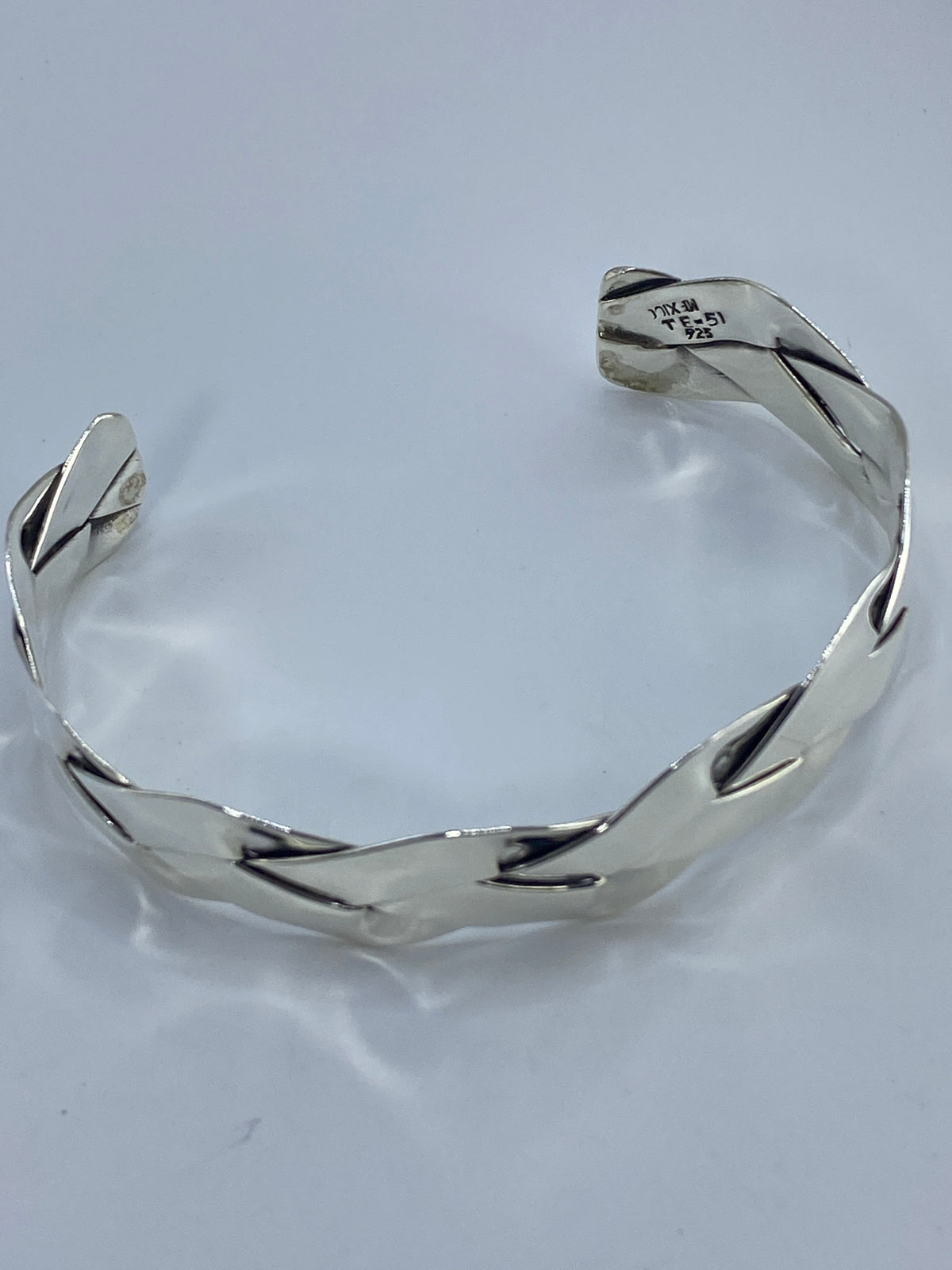 Brazalete Plata Calado — Esclava Rígida Taxco 925 — foto 5